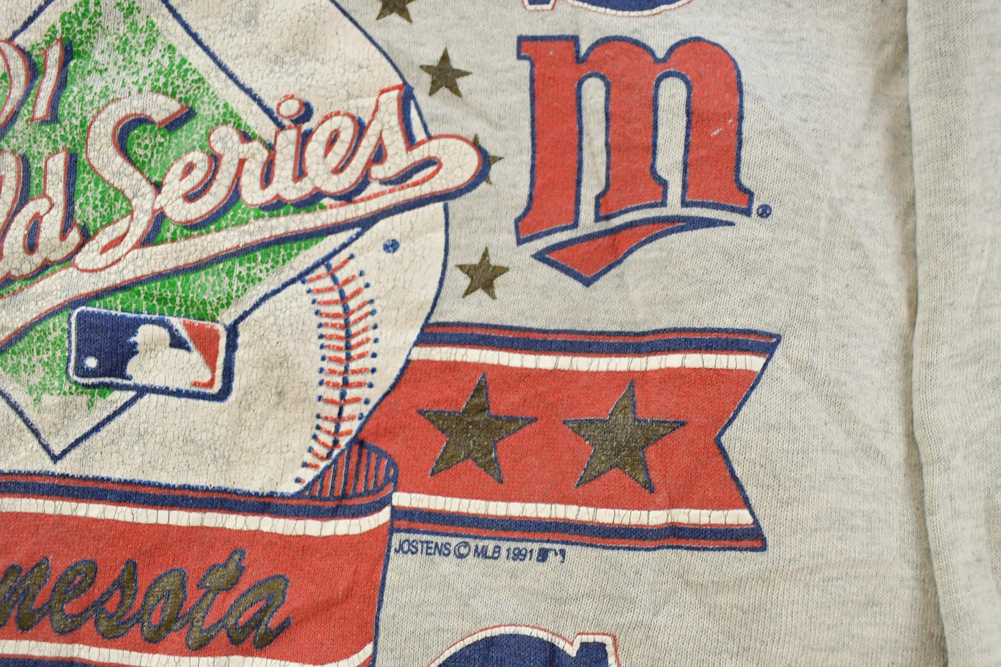 Vintage 1991 Minnesota Twins MLB World Champions Crewneck Sweatshirt Men's Large