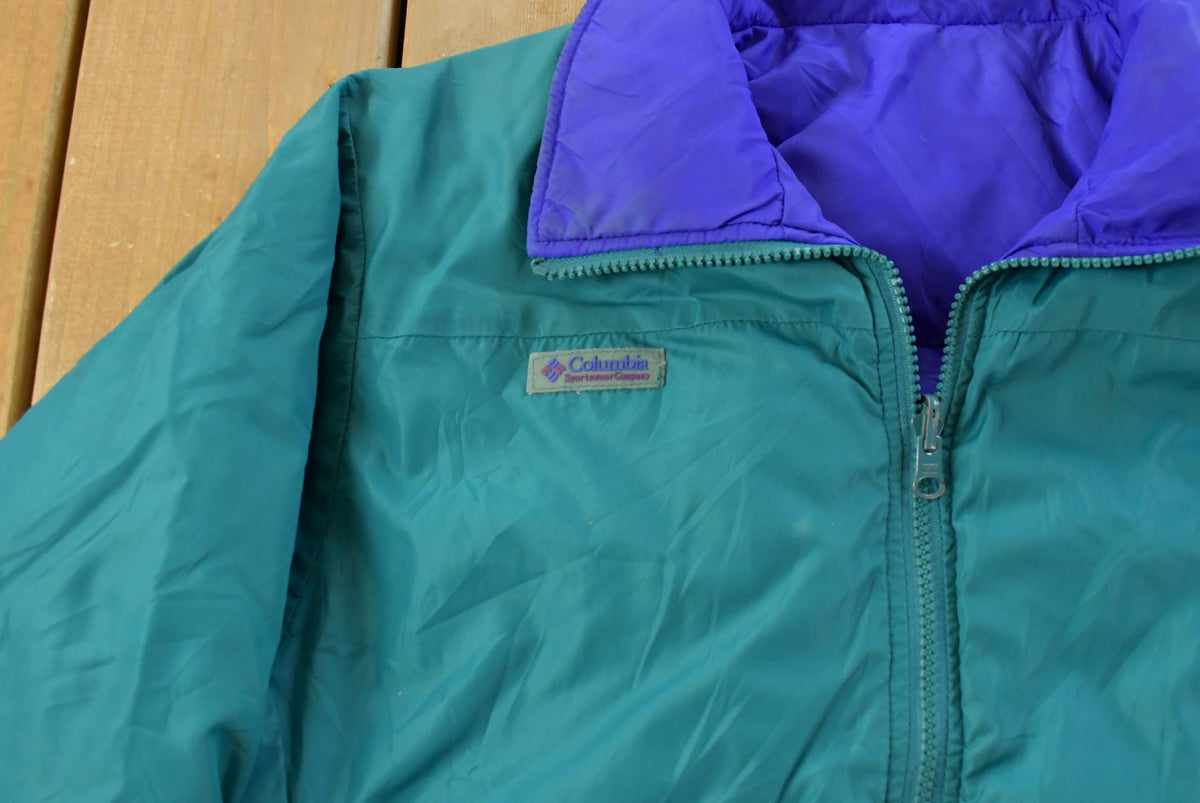 Vintage 1990s Columbia Reversible Full Zip Jacket Men's S