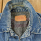 Vintage 1980s Levi's Blanket Lined Denim Jean Trucker Jacket Men's M