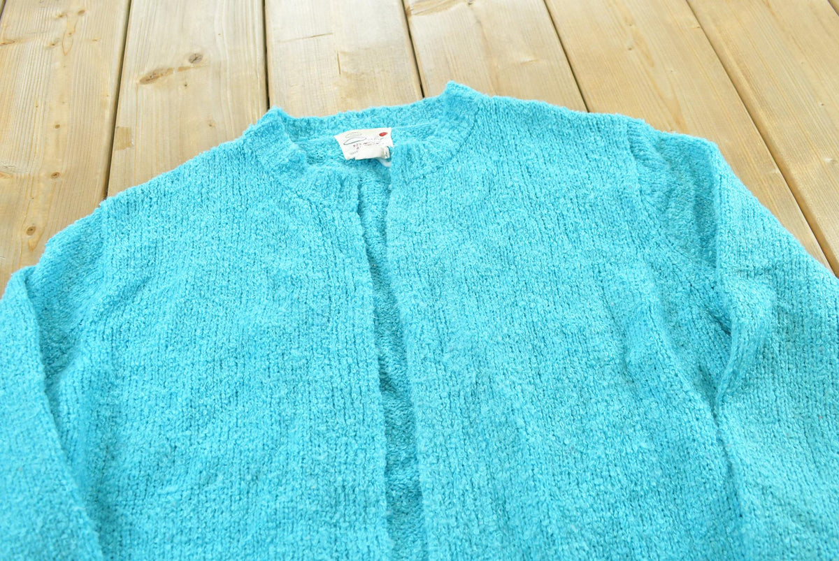 Vintage 1980s Serbin Buttonless Knit Cardigan Sweater Women's L