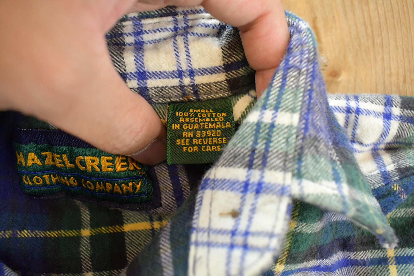 Vintage 1990s Hazel Creek Plaid Flannel Button Up Shirt Women's L