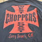 Vintage 1990s West Coast Choppers CFL Flame Skulls Long Sleeve T-Shirt Mens L