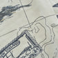 Vintage 1990s Nautica Map Print Polo Shirt Men's M