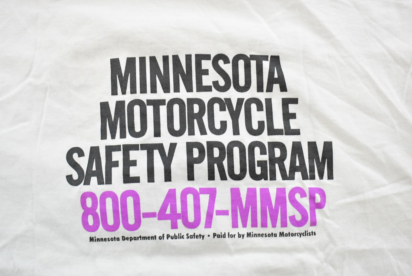 Vintage 1990s Motorcycle Safety Minnesota T-Shirt Men's XL