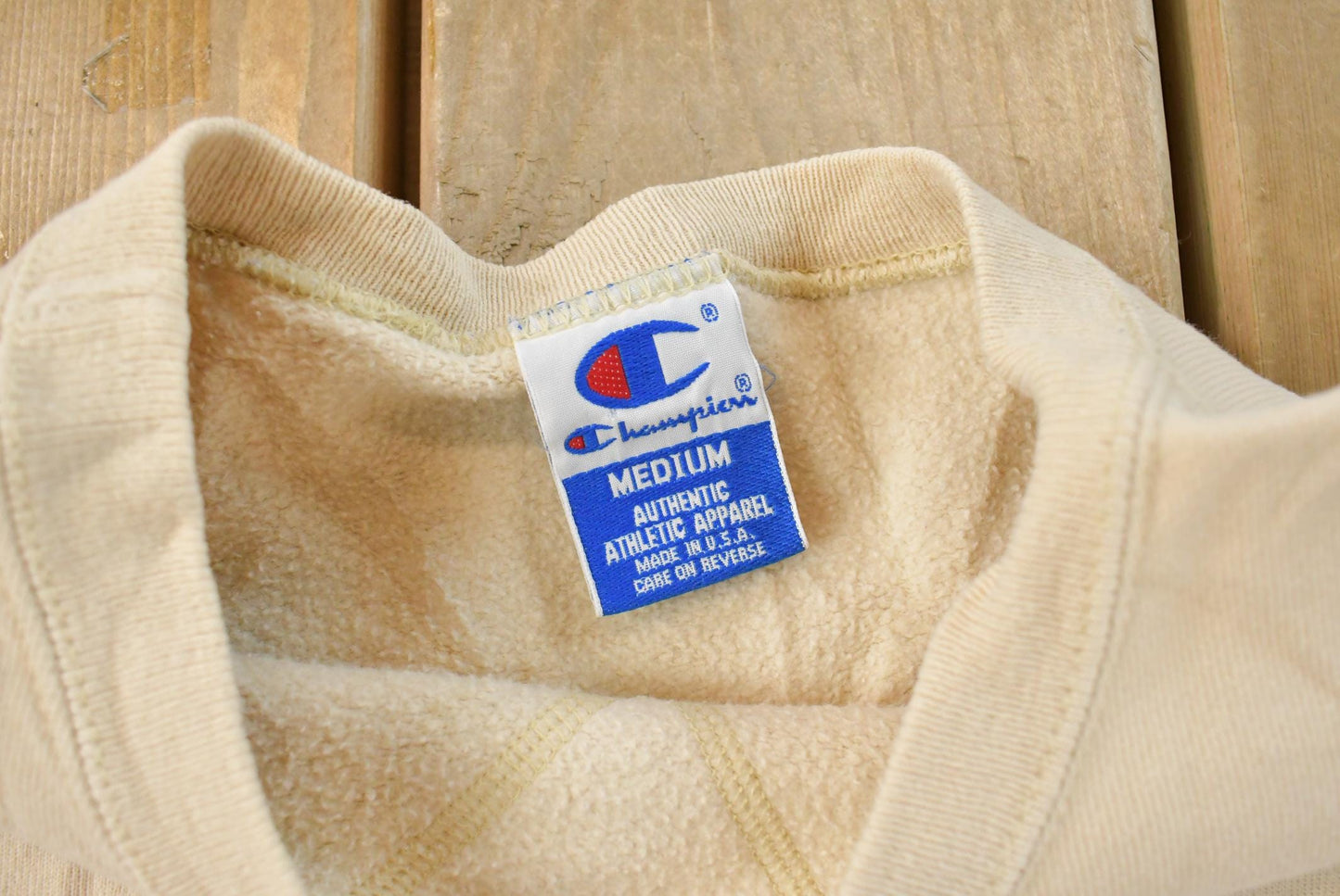 Vintage 1990s Champion Script Logo Crewneck Sweatshirt Men's M