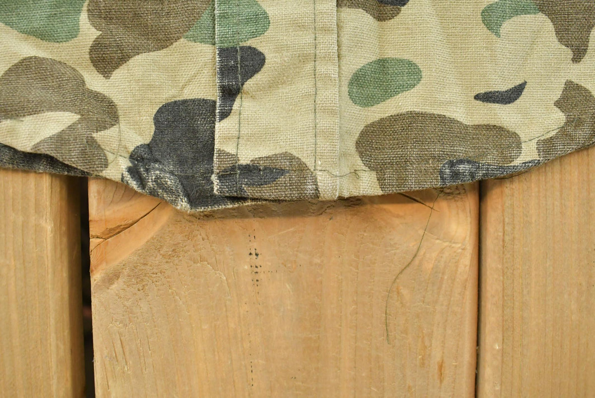Vintage 1980s Frostproof Duck Camo Chamois Flannel Button Up Shirt Men's L