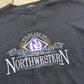 Vintage 1990s Northwestern University Wildacts Embroidered Collegiate Crewneck Sweatshirt Men's XL