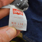 Vintage 1990s Levi's Two Horse Leather Tab Denim Dark Blue Jeans Men's 34 x 28