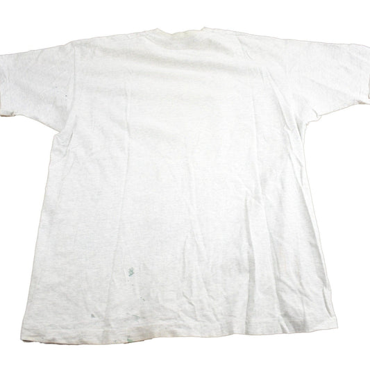 Vintage 1990s Gaspille Pas L'eau Bois D'La Biere Graphic T Shirt Men's XL