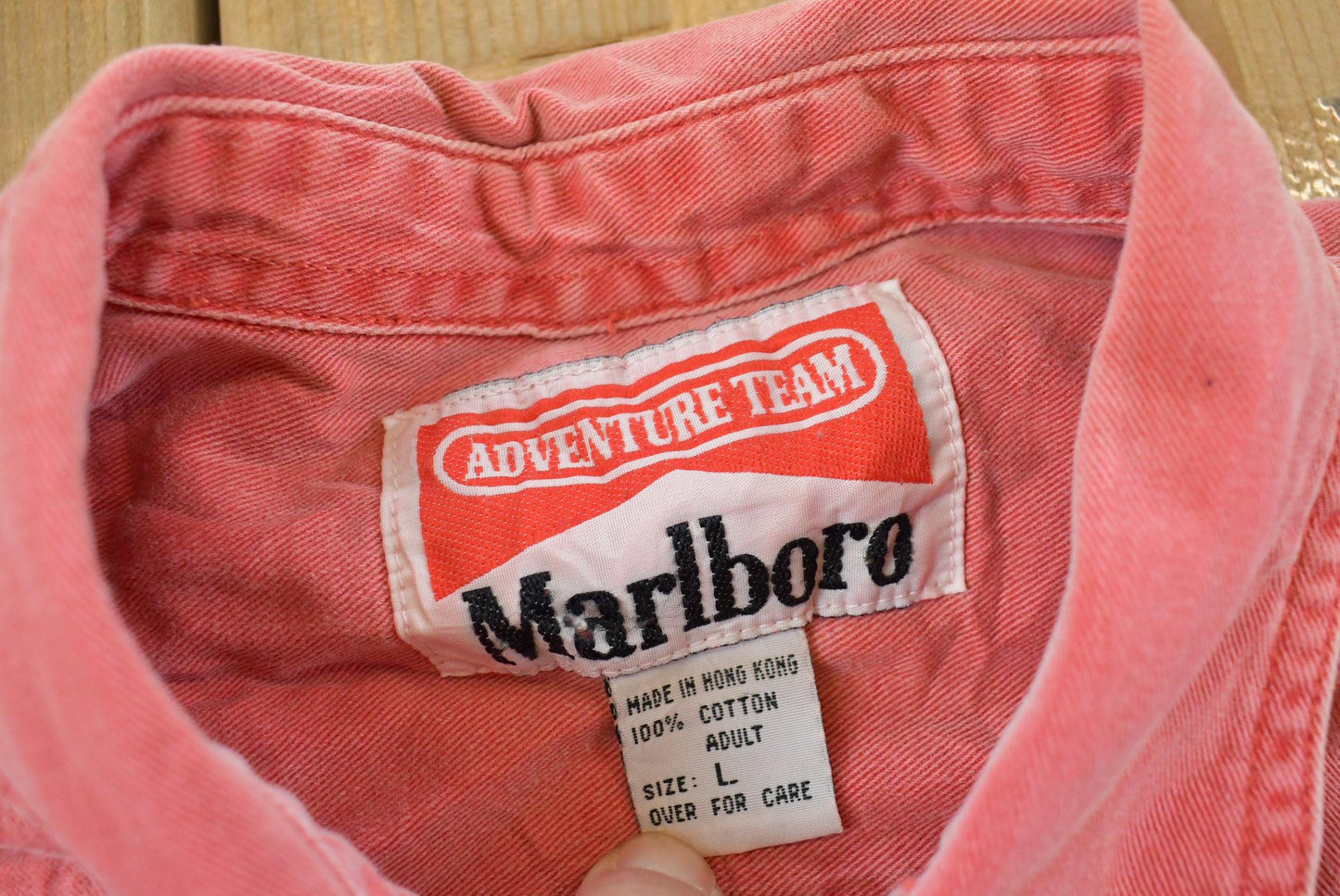 Vintage 1990's Marlboro Adventure Team Button Up Shirt Men's XL