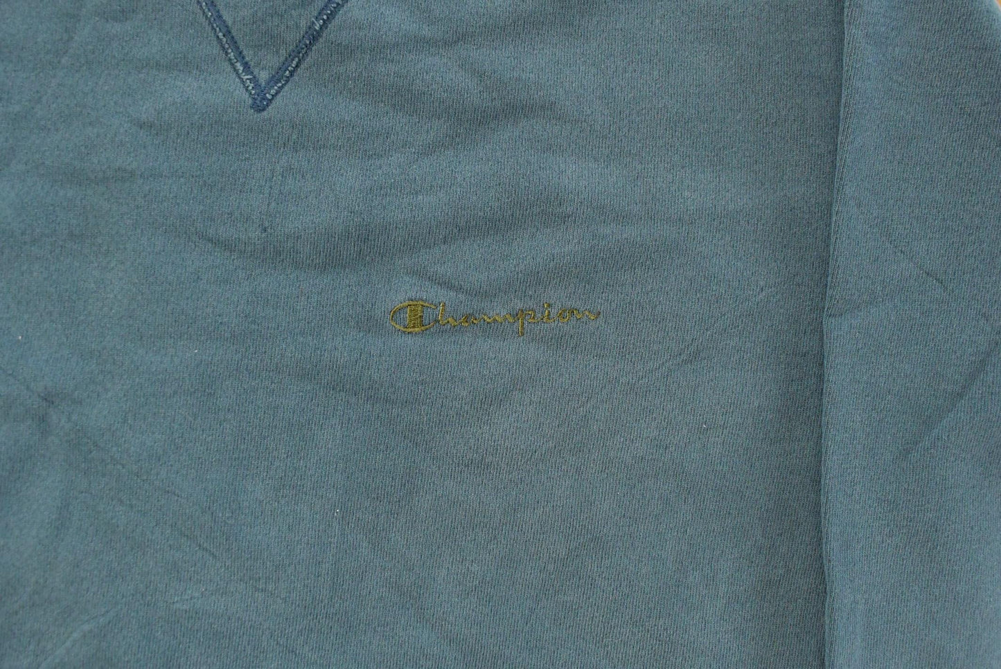 Vintage 1990s Champion Embroidered Crewneck Sweatshirt Men's Large