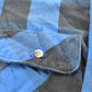 Vintage 1990s Blue Buffalo Check Plaid Flannel Button Up Shirt Men's M