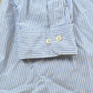 Vintage 1990s Polo Ralph Lauren Blue Striped Button Up Dress Shirt Mens 2XL