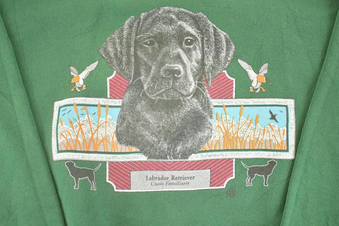 Vintage 1990s Labrador Retriever Souvenir Crewneck Sweatshirt Mens L