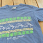 Vintage 1990s Playa Del Carmen Mexico Dolphins Souvenir T-Shirt Mens S