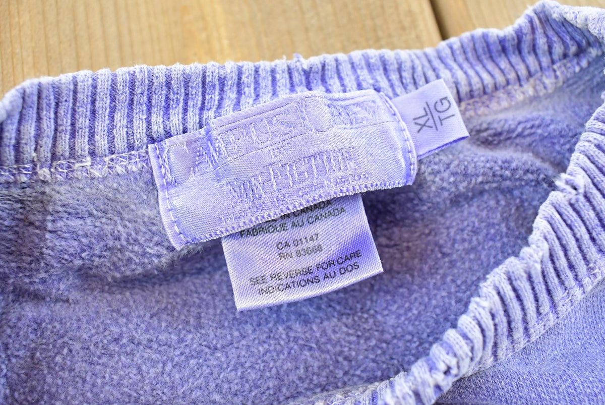 Vintage 1990s University of Western Ontario Mustangs Embroidered Crewneck Sweatshirt Men's L