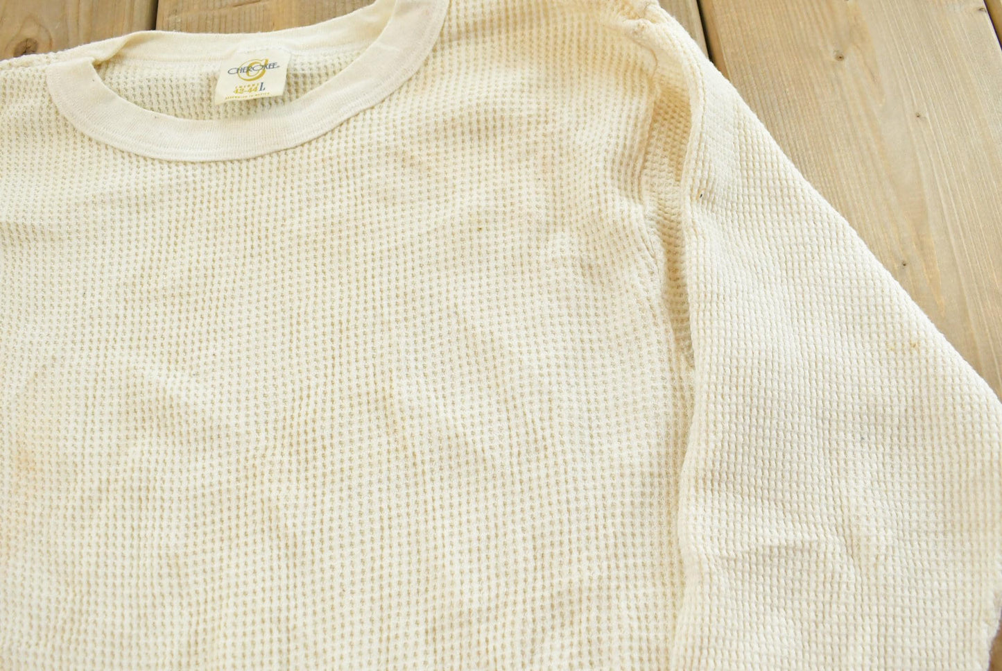 Vintage 1980s Cherokee Blank Thermal Long Sleeve T-Shirt Men's S