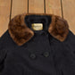 Vintage 1980s Robertsons Fleetwood Fur Collar Over Coat