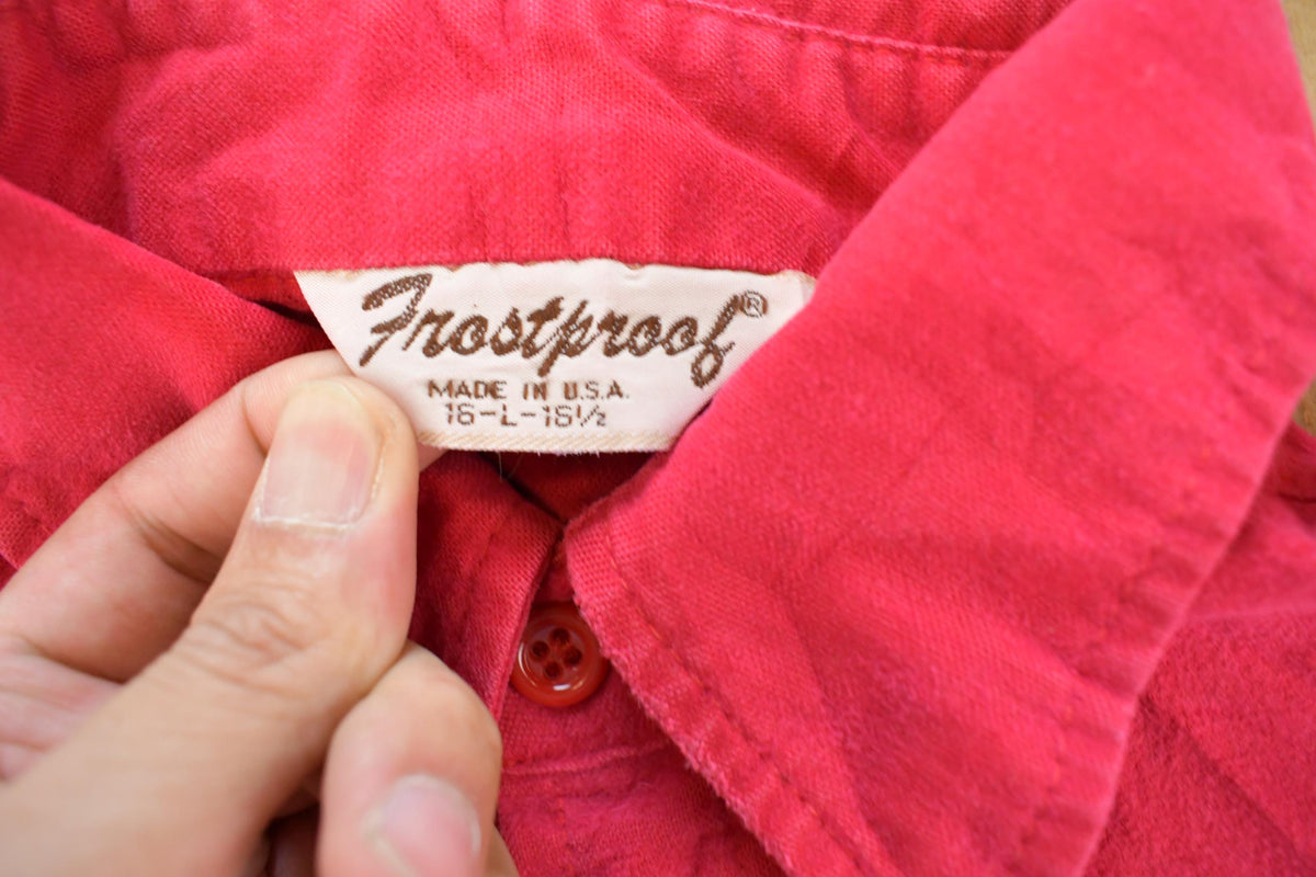 Vintage 1980s Frostproof Button Up Shirt Men's L