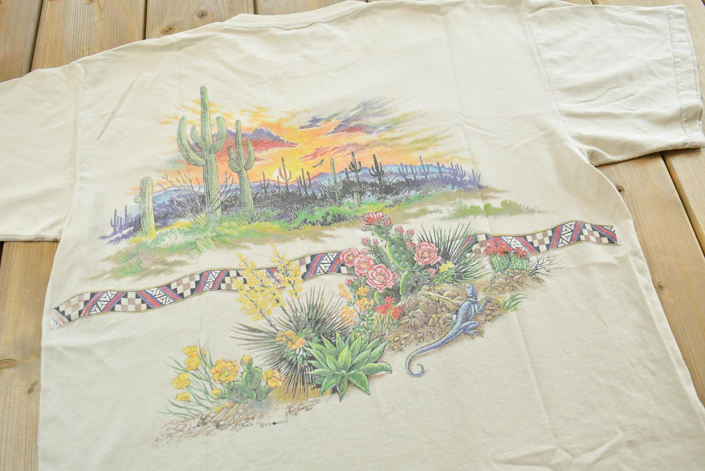 Vintage 1990s Las Vegas Desert Sunset T-Shirt Mens XL