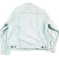 Vintage 1990s Learsi Bleach Acid Wash Denim Jean Trucker Jacket Women's Large