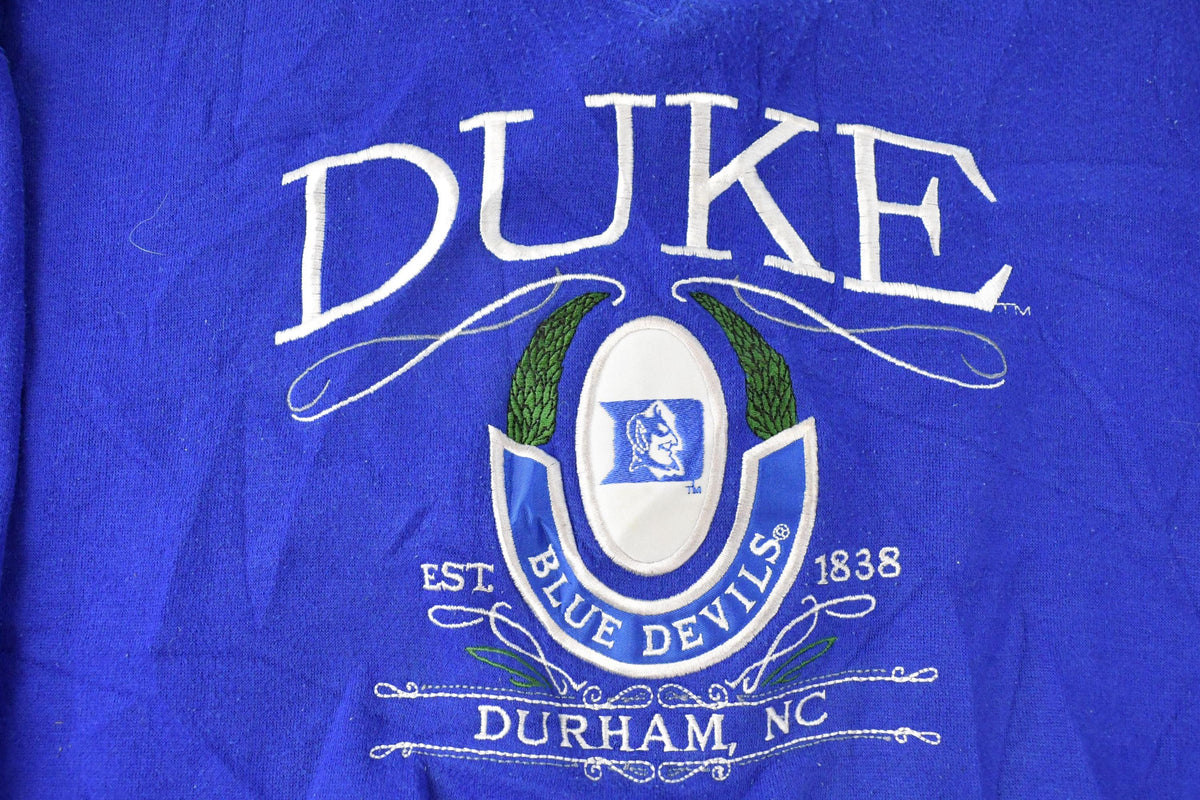 Vintage 1990s Duke University Collegiate Crewneck Sweatshirt Men's Large