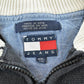 Vintage 1990s Tommy Hilfiger Striped Quarter Zip Knit Sweater Men's L