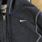Vintage Y2K Nike Embroidered Mini Swoosh Full Zip Hoodie Sweatshirt Women's M