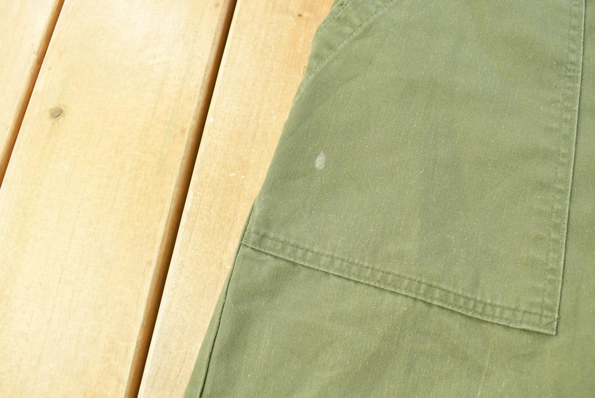 Vintage 1970s Military OG 507 Army Fatigue Pants Men's 33 x 25