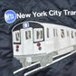 Vintage 1990s MTA New York City Transit Embroidered Snap Button Satin Jacket Made In USA Men's 2XL
