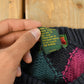 Vintage 1990s Boston Traders Knit Argyle Pattern Crewneck Sweater Mens Large