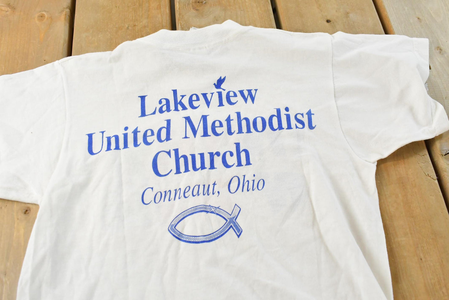 Vintage 1997 WWJD Methodist Church Christian Gospel T-Shirt Youth M