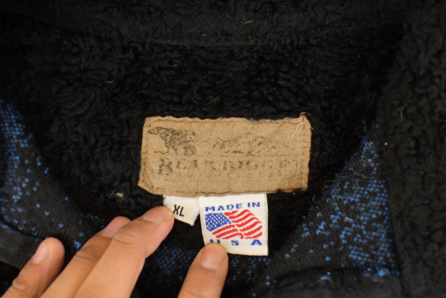 Vintage 1990s Bear Ridge Winter Wolf Theme Full Zip Fleece Sweater Jacket Men's XL