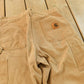 Vintage 2000s Carhartt Flannel Lined Canvas Work Pants Men's 36 x 31