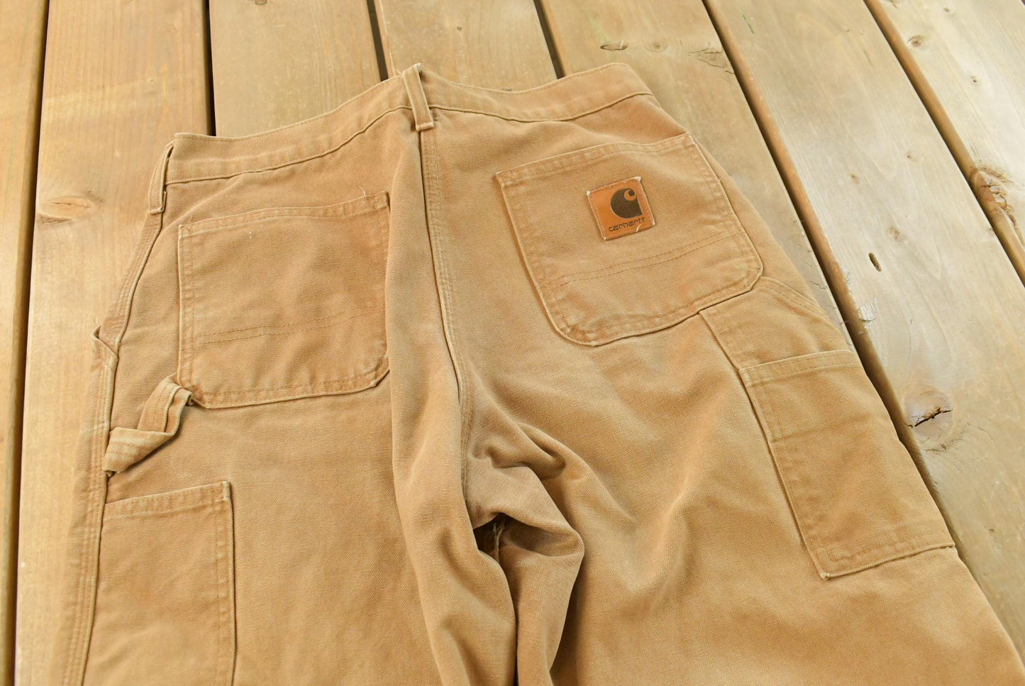 Vintage 2000s Carhartt Flannel Lined Canvas Work Pants Men's 36 x 31