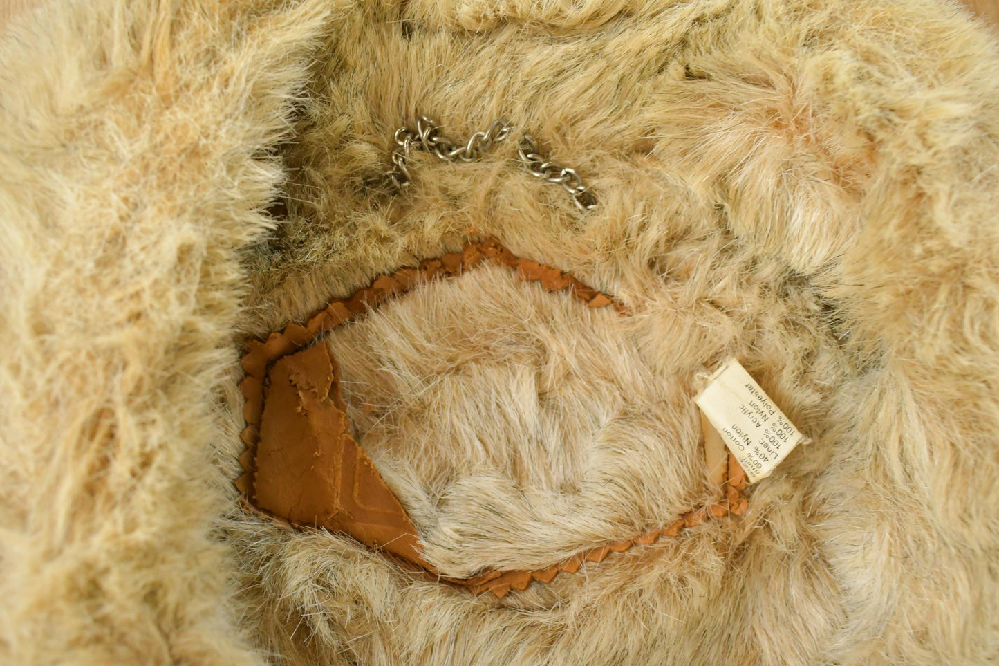 Vintage 1990s Woolrich Faux Fur Full Zip Vest Jacket Men's M
