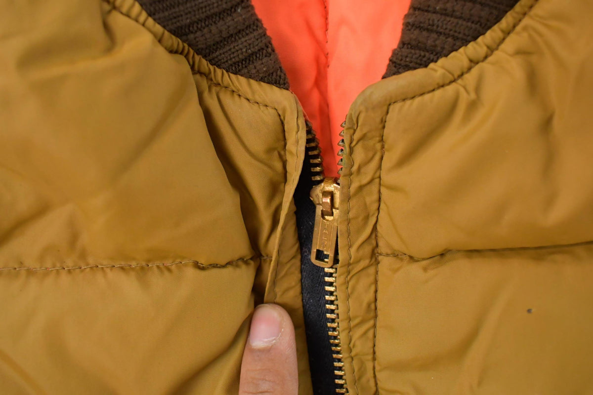 Vintage 1980s Redhead Goose Down Ski Puffer Vest Jacket Men's Large