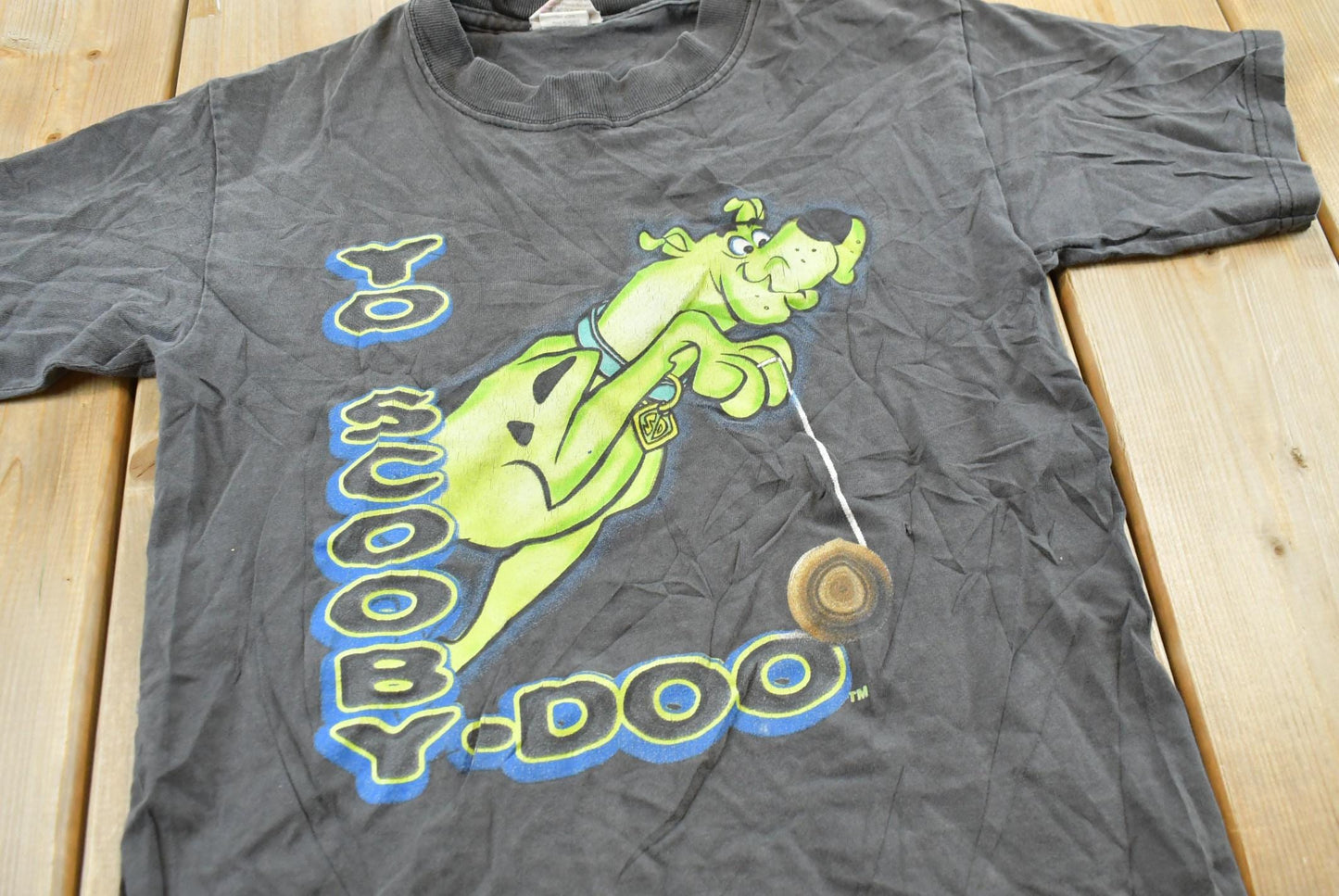 Vintage 1999 Yo Scooby Doo Yo-Yo Graphic T-Shirt Youth S