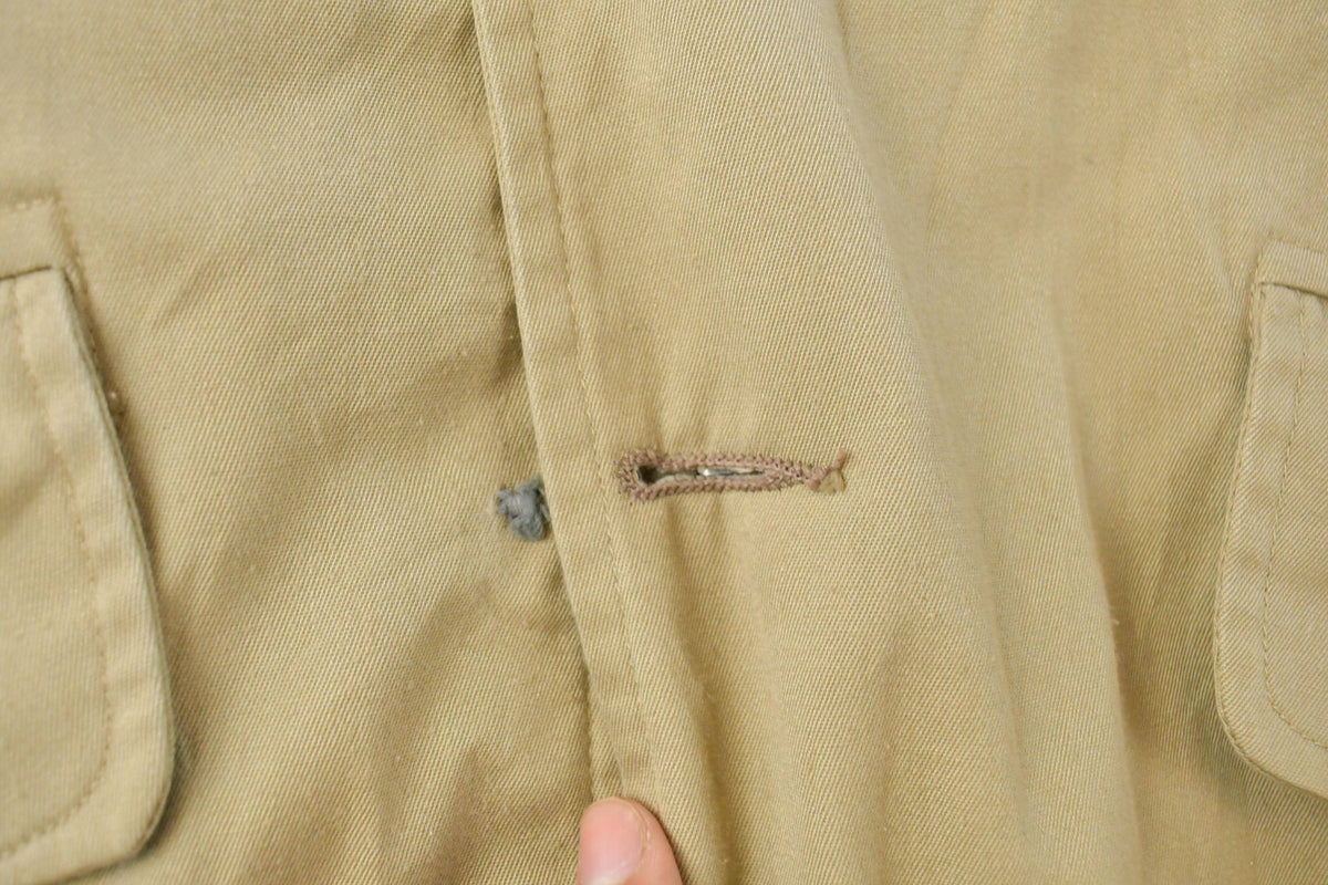 Vintage 1980s L.L. Bean Sherpa Lined Long Parka Field Jacket Men's Medium