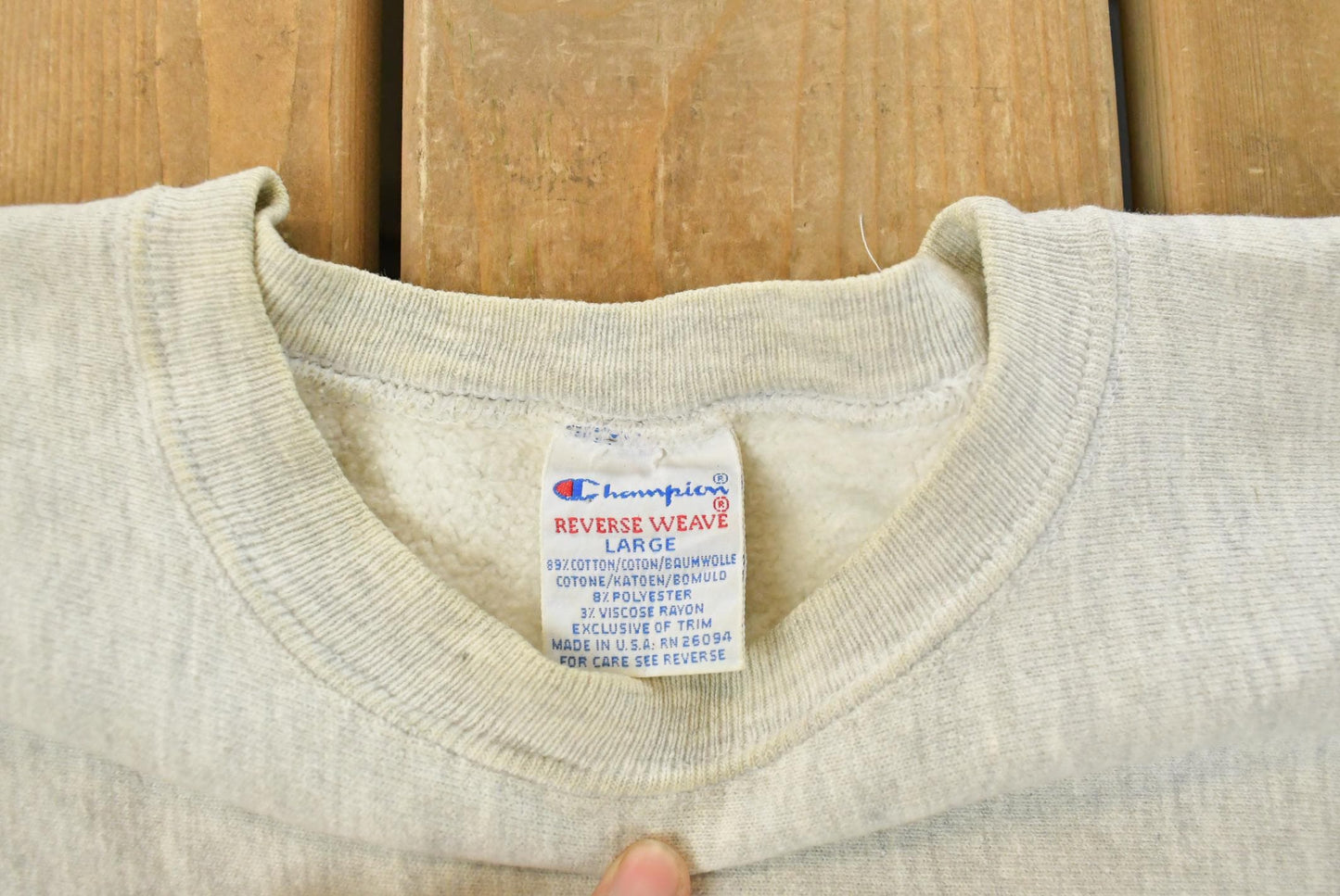 Vintage 1990s Widener Law Champion Reverse Weave Crewneck Sweatshirt Men's Large
