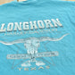 Vintage 1990s Grand Prairie Texas Harley-Davidson Long Horn Steer Skull Motorcycle T-Shirt Men's L