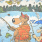 Vintage 1990's Fishing Bear Whiz Anglers Ale Souvenir Funny T-Shirt Mens L