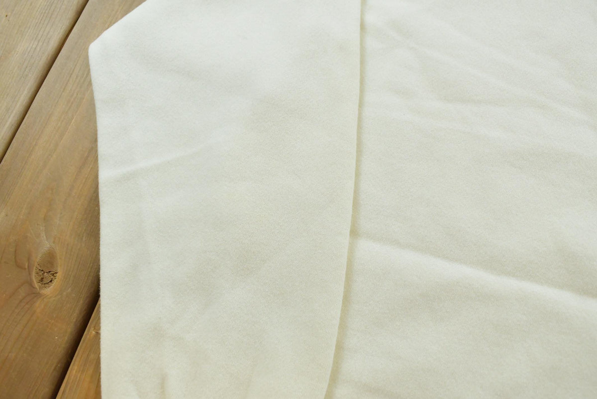 Vintage 1990s Nutmeg Mills Blank White Crewneck Sweatshirt Men's XL