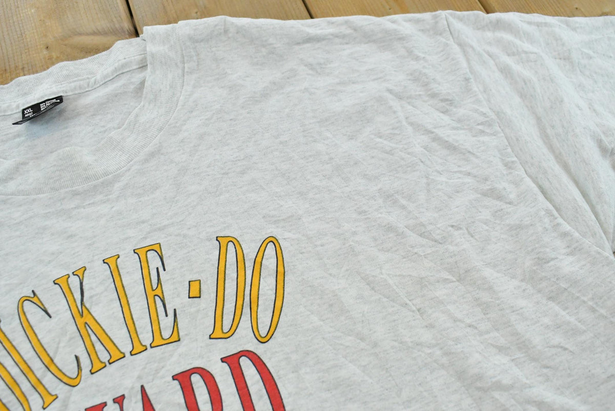 Vintage 1990s Dickie-Do Award My Tummy Sticks Out Further Than My Dickie-Do Funny Souvenir T-Shirt Men's 2XL