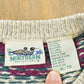 Vintage 1990s Northern Reflections Abstract Cotton Knit Cardigan Sweater Women's XL