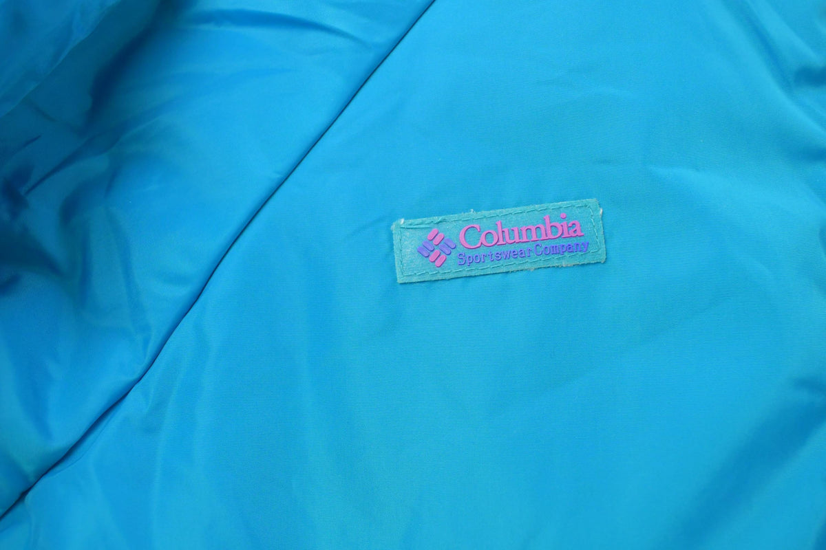 Vintage 1980s Columbia Reversible Full Zip Jacket Women's M