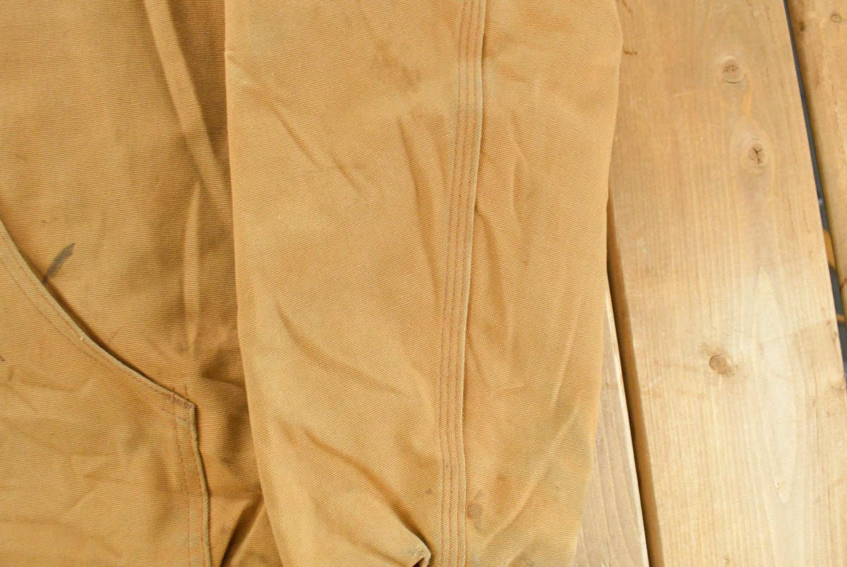 Vintage 1990s Carhartt Distressed Canvas Hooded Jacket Men's XL