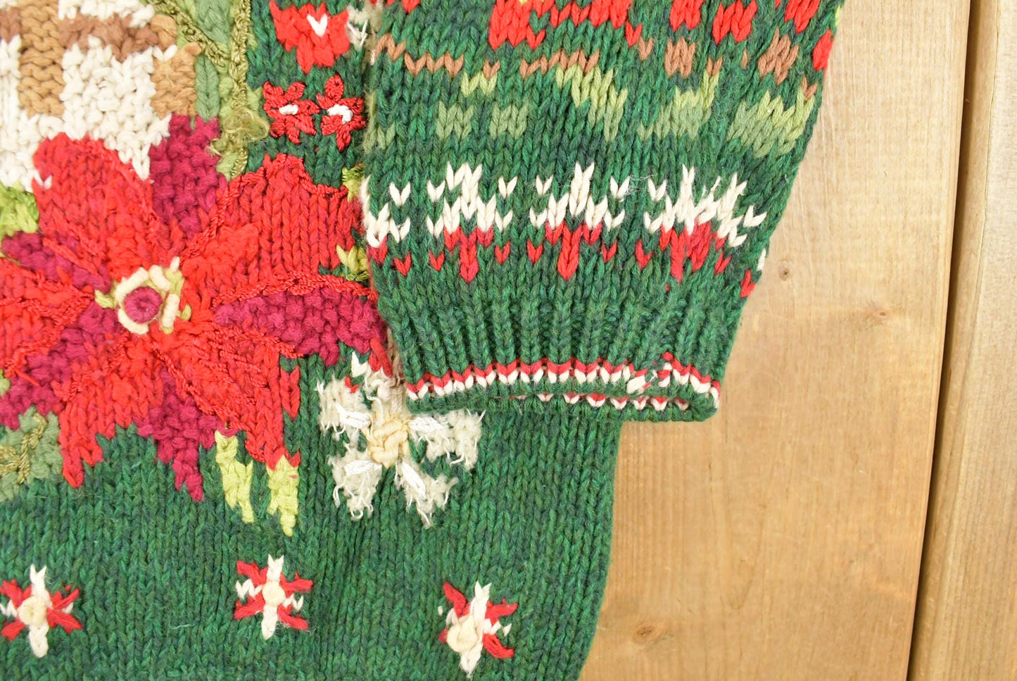 Vintage 1990s Tiara International Christmas Theme Knit Sweater Women's M