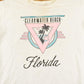 Vintage 1988 Clearwater Beach Florida Thrashed Souvenir Travel T-Shirt Women's XL