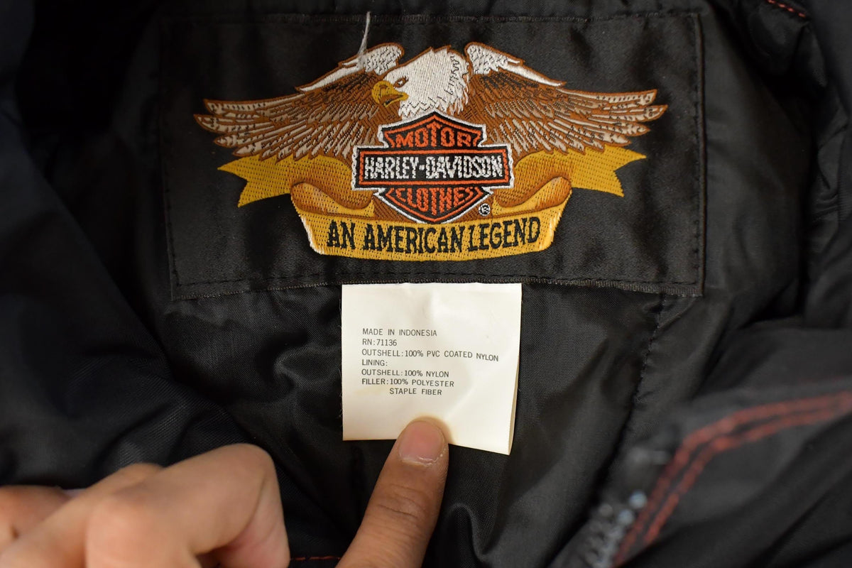 Vintage 1990s Harley Davidson Biker Jacket Men's Large